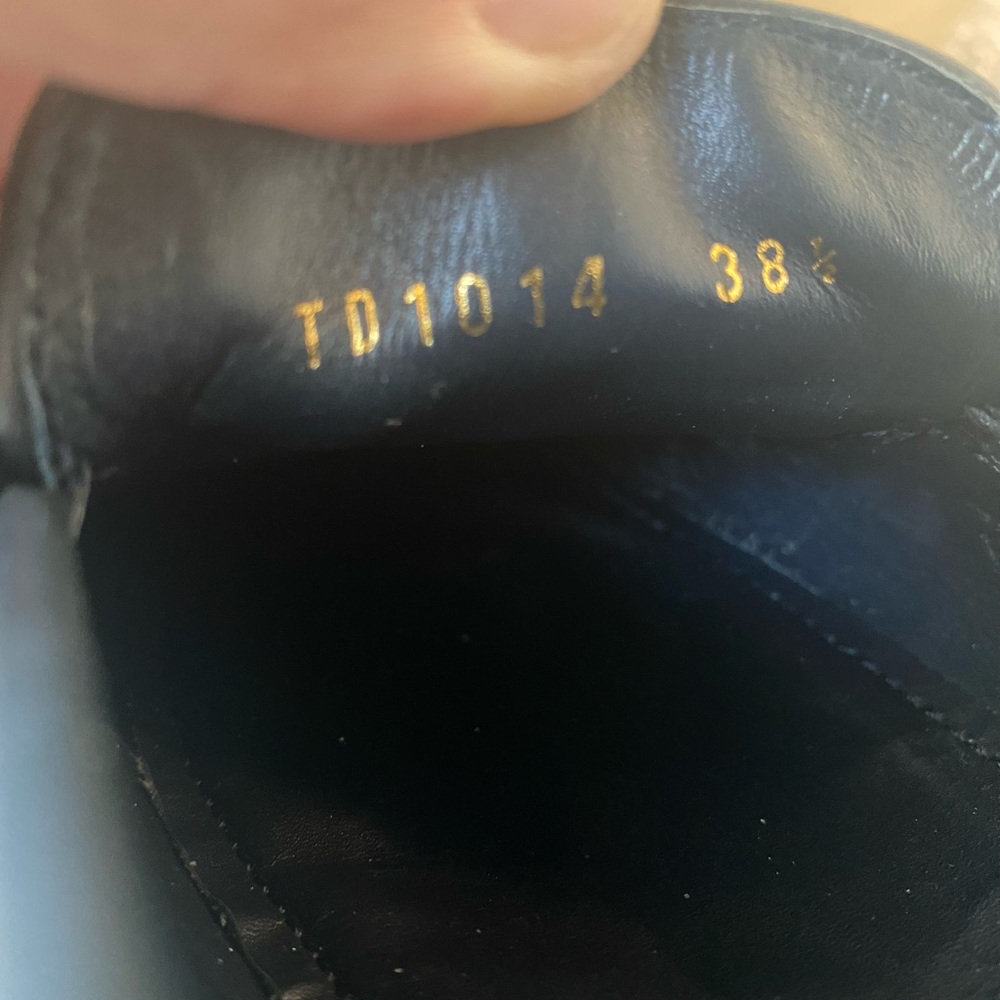 Louis Vuitton minimonogram fabric navy gold hardware vintage flats loafer 38.5 - Picture 3 of 12